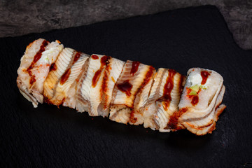 Japanese roll with eel