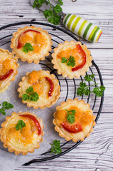 Tartlets with vegetables