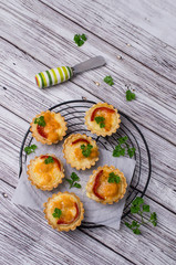 Tartlets with vegetables
