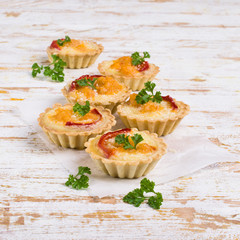Tartlets with vegetables