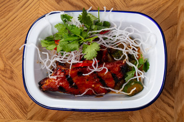 Grilled pork ribs