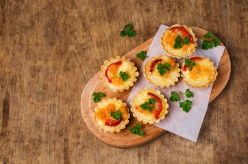 Tartlets with vegetables