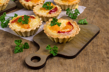 Tartlets with vegetables
