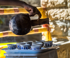 Äthiopien - Kaffeezeremonie in Yeha