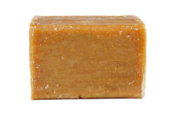 Brick of brown common soap