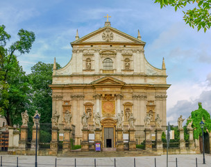 Main facade of the Saints Peter and Paul Church, Krakow