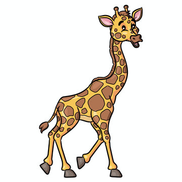 Giraffe Cartoon Style
Illustration of cute cartoon giraffe.