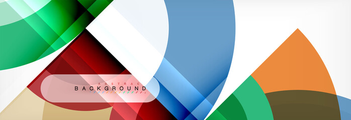 Vector circle abstract background