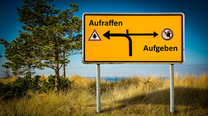 Schild 362 - Aufraffen