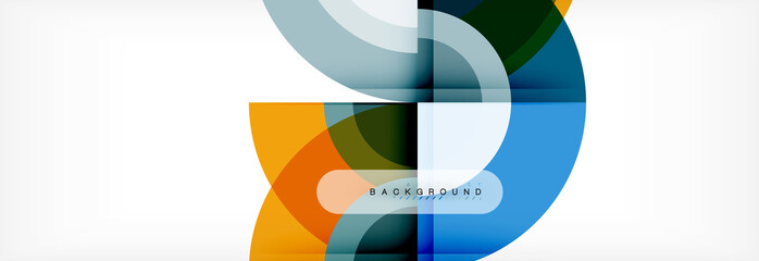 Vector circular abstract background