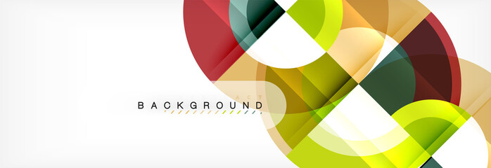 Fototapeta premium Wektorowy kółkowy geometryczny abstrakcjonistyczny tło