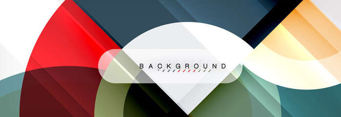 Vector circle abstract background