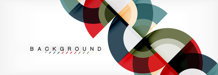 Vector circle abstract background