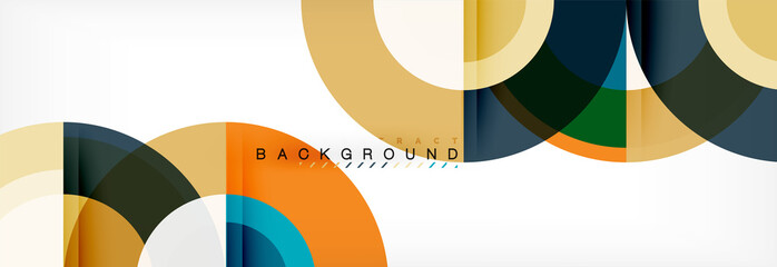 Vector circular abstract background