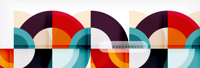 Obraz premium Vector circular abstract background