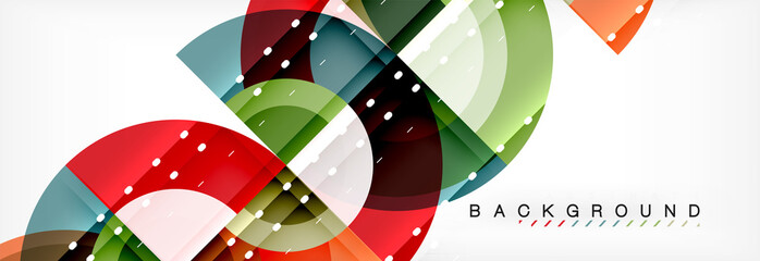 Vector circular abstract background