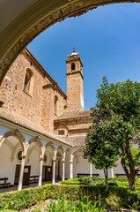 Carthusian Monastery courtyard in Granada Spain