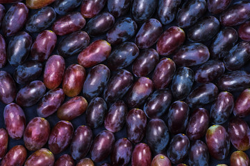 Black grape berries