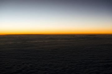 Sky and cloud from plain