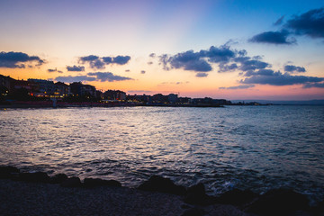 romantic sunset in bulgaria