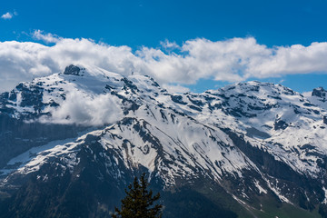 Switzerland, Engelberg Alps panorama view 