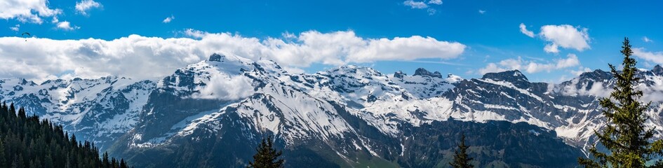Switzerland, Engelberg Alps panorama view 