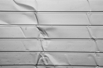 Black and white crumpled metal texture