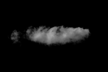 Cloud on a black background - isolate