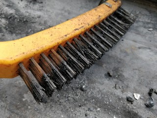 Metal dirty bbq grill brush