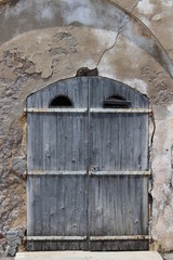 old wooden door