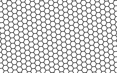 Black honeycomb on a white background. Isometric geometry. 3D illustration