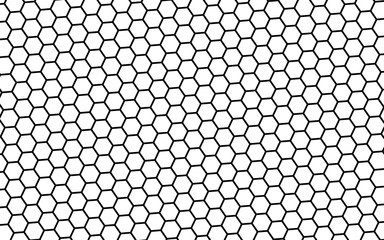 Black honeycomb on a white background. Isometric geometry. 3D illustration