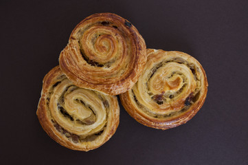 sweet buns with raisins