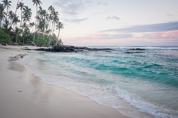 Daybreak at Lefaga Matautu Beach, Upolu Island, Samoa, South Pacific