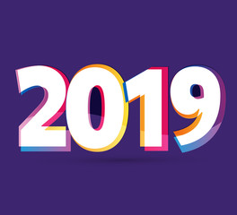 Banner happy new 2019 year