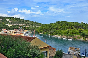 Naklejka premium Greece,island Paxos-view on the Ag.Nicholas island