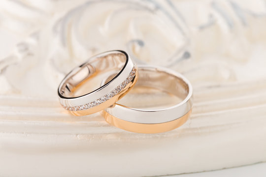 Rose Gold And Silver Wedding Rings