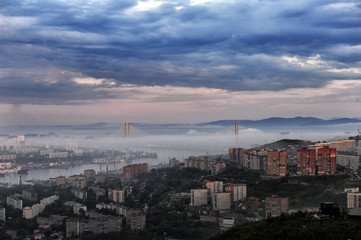 Fototapeta premium City of Vladivostok, Far East of Russia.