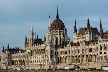 Fototapeta na wymiar Parliament of Budapest, Hungary