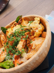 Red curry chicken