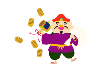 七福神。幸福の神様。大黒天。
