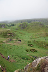 Isle of Skye countryside and rock circle. - 218761742