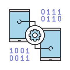 Smartphone settings color icon