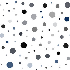 Dark Blue, Yellow vector seamless backdrop with dots.