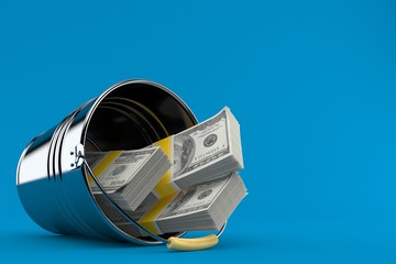 Money inside metal bucket © Talaj