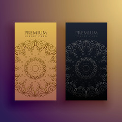 premium mandala card design decoration