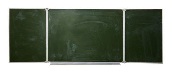 chalkboard isolated on white background. mock up for text, congratulations, phrases, lettering