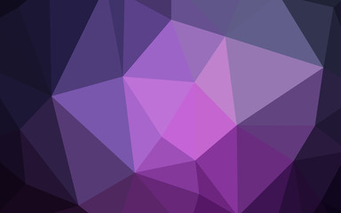 Dark Purple, Pink vector polygonal template.