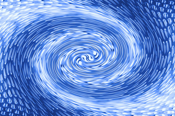 Space matter revolves around a spiral wormhole of cobalt color. Fantastic background image of...