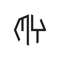 two letter MY octagon logo